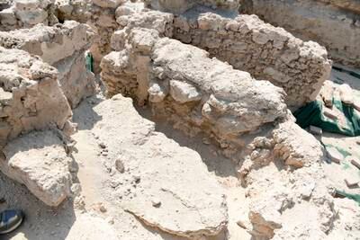 Radiocarbon dating and assessment show the Christian building was used between the sixth to the eighth century. Khushnum Bhandari / The National 
