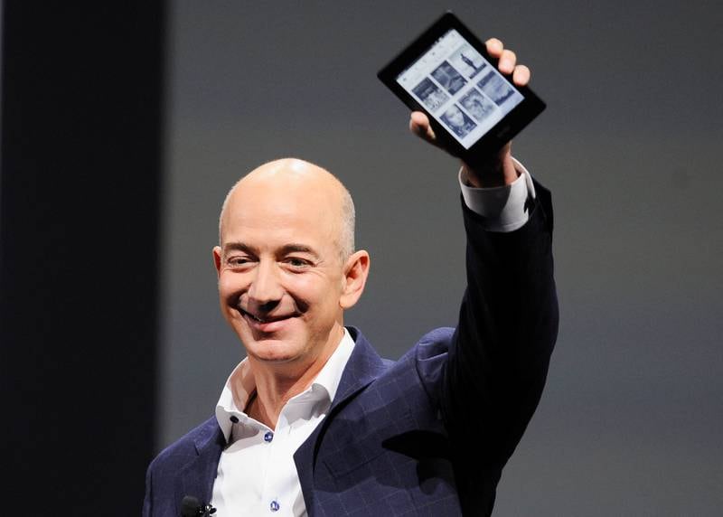 Amazon founder Jeff Bezos came in a distant second on the Bloomberg Billionaires Index, with a fortune of $194.2bn.  Reuters