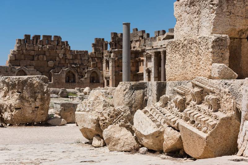 The Great Court, Roman Heliopolis, Baalbek, Bekaa Valley, Lebanon. Getty Images
