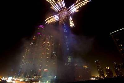 The official launch of the Cayan Tower, formally known as the Infinity Tower, in Dubai Marina. Christopher Pike / The National