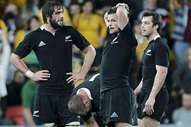 Richie McCaw, centre, and the All Blacks went back to their roots to try to erase the Tri Nations defeats as they prepare for their World Cup campaign.