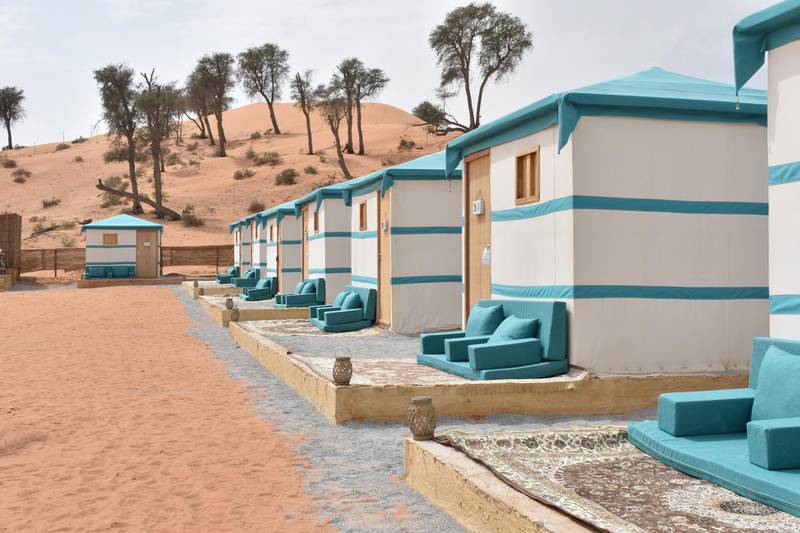 There are 15 cabins at the Ras Al Khaimah retreat