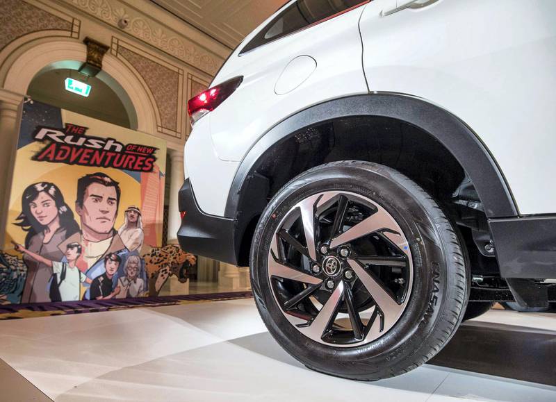 DUBAI, UNITED ARAB EMIRATES, 13 May 2018 - The unveiling  of the new Toyota SUV Rush at Palazzo Versace, Dubai. Leslie Pableo for The National