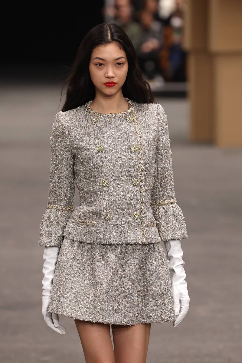 An exceptional, light collection was presented at the Chanel haute couture spring-summer 2023 show. Getty Images