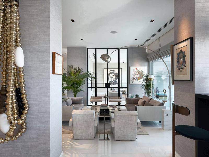 A look through the open-plan living areas. Courtesy Luxhabitat Sotheby's International Realty