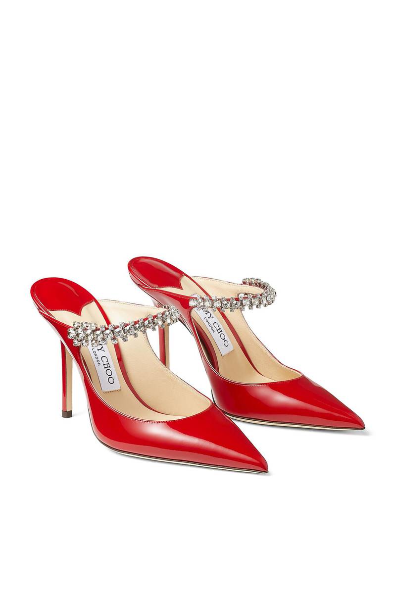 Make a statement in bright red shoes, Dh3,550, Jimmy Choo at Bloomingdale's. Courtesy Bloomingdale's