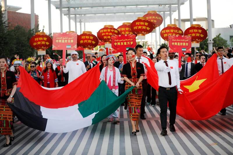 Some revellers at the Lunar New Year’s parade at Expo City celebrated their Chinese provincial heritage and their ties to the UAE.