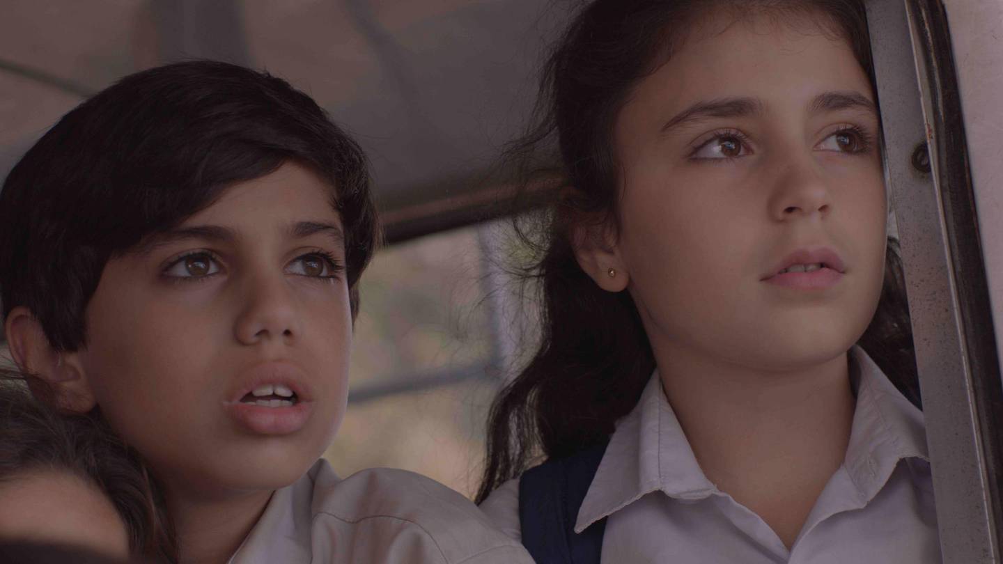 Mohamad Dalli’s character, Wissam, left, is determined to tell his classmate Joanna that he loves her. Abbout Productions; Tricycle Logic; Mad Dog Films