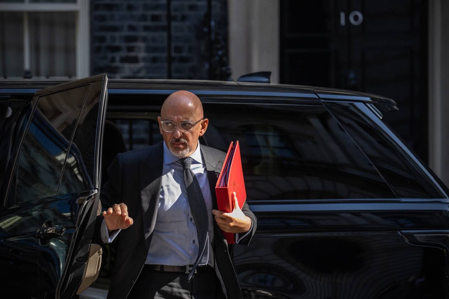 Secretary of State for Education Nadhim Zahawi arrives to attend a weekly Cabinet meeting in Downing Street. Getty Images