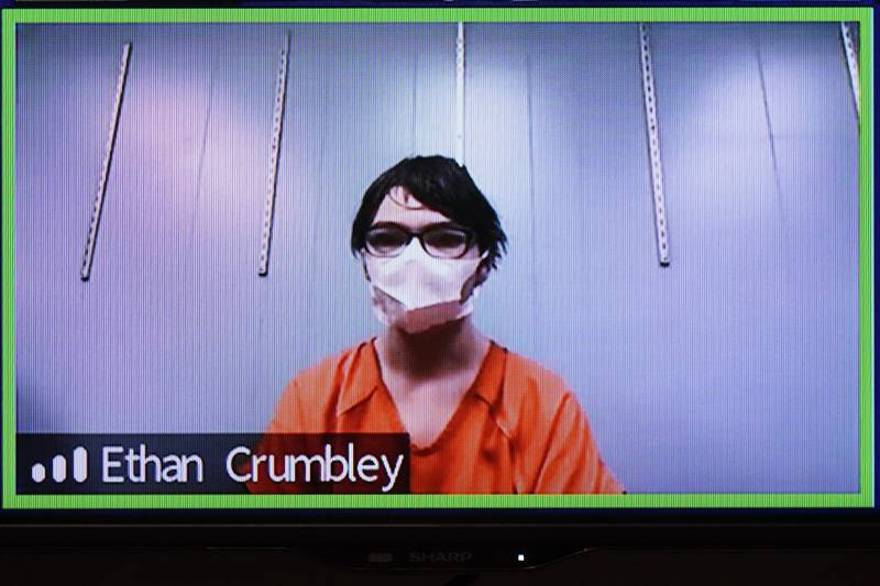 US teenager Ethan Crumbley, who is charged with killing four pupils at a Michigan high school, will pursue an insanity defence. AP