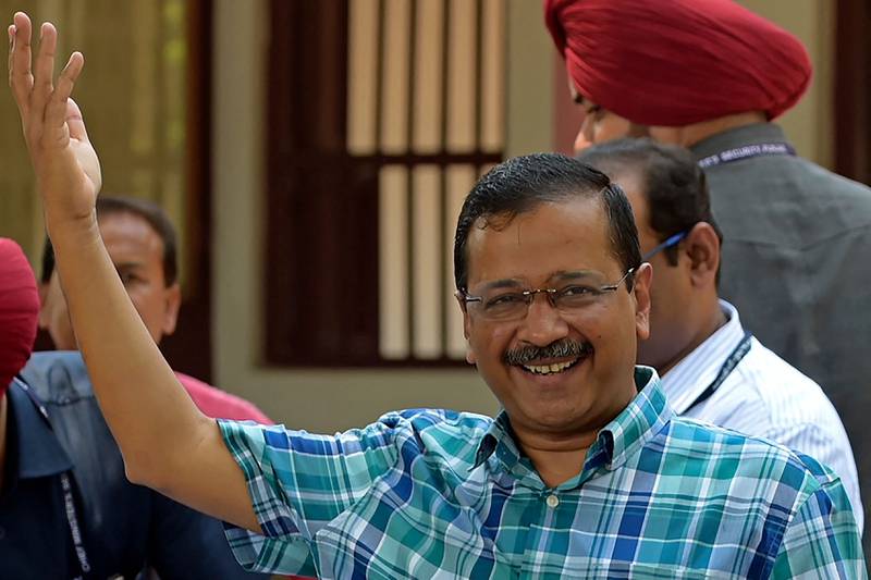 Aam Aadmi Party leader Arvind Kejriwal is also head the the local government in Delhi. AFP
