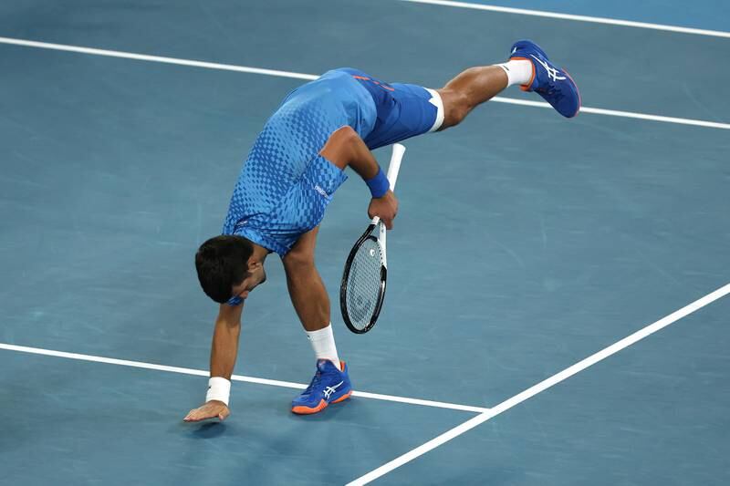 Novak Djokovic beat Alex de Minaur to move into the Australian Open quarter-finals at Melbourne Park on Monday. Getty