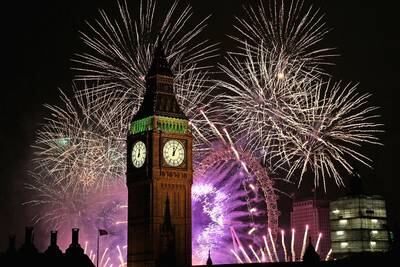 Fireworks light up the London skyline. However, the destination is proving an expensive location to reach with flight prices surging. Getty Images