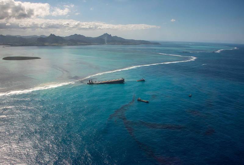 The Indian Ocean island of Mauritius has declared a "state of environmental emergency" after the Japanese-owned ship that ran aground offshore days ago began spilling tons of fuel.  AP