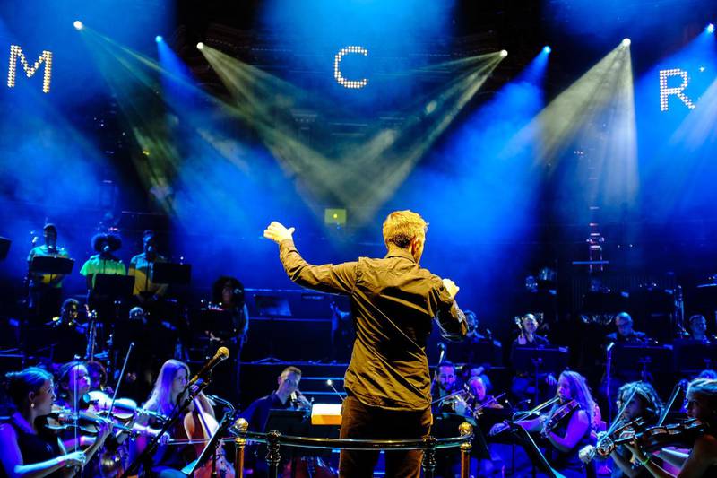 Hacienda Classics concert at Royal Albert Hall in February 2018. The show has classic club tracks played at the original The Hacienda night reimagined with an orchestra. Photo by Yannis Hostelidis