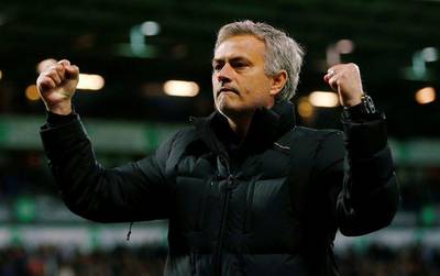 Jose Mourinho shown after a Premier League match last year. Eddie Keogh / Reuters / May 18, 2015