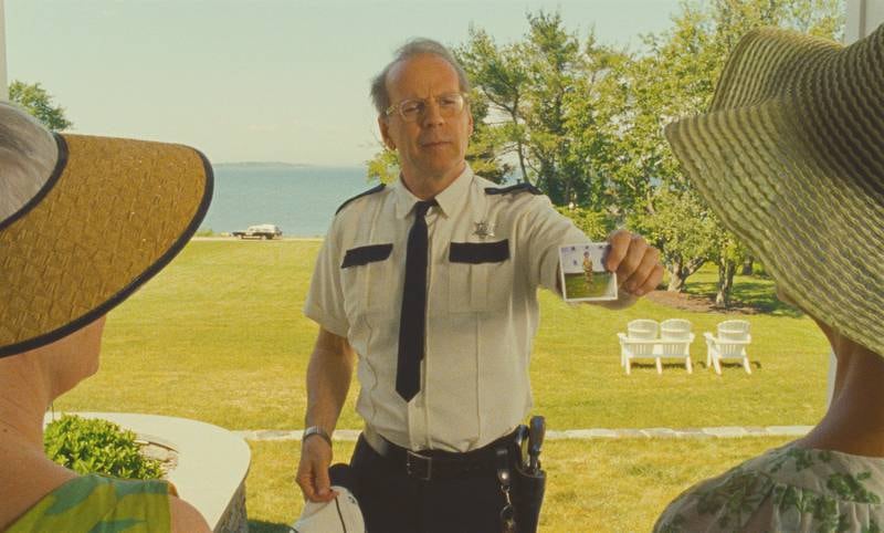 Bruce Willis stars as Captain Sharp in Wes Anderson's 'Moonrise Kingdom'.