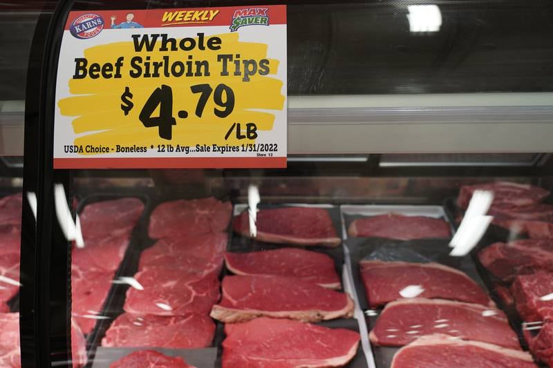 Meat prices have soared in the US. The price of beef is up 20% year on year. Willy Lowry / The National.