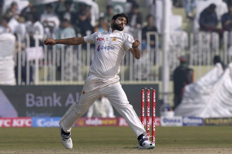 Haris Rauf - 5. Managed just 13 overs in his debut Test before succumbing to injury, and the fast bowler might be wondering whether playing the longest format was a sensible ambition after all. AP 
