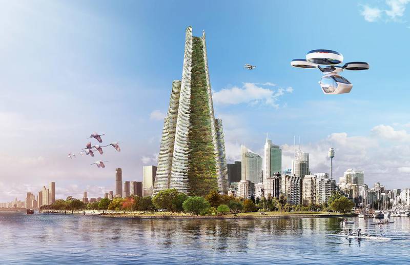 The Link could transform urban living with up to 100,000 people living inside a vertical city. All photos courtesy Luca Curci