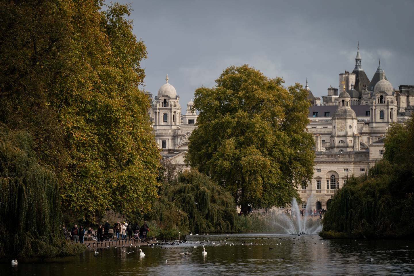 The hotel's outdoor spaces come with views over London's St James's Park, London. PA
