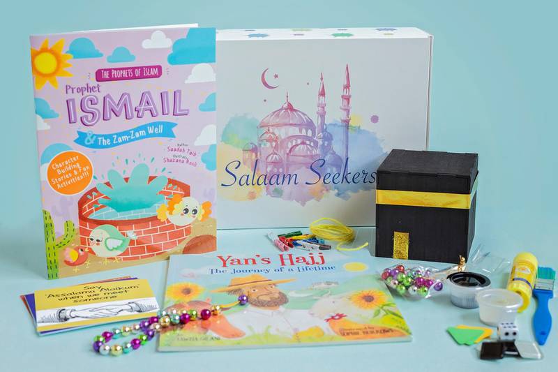 Salaam Seekers puts together a box for children filled with Islam-themed craft activities and books.