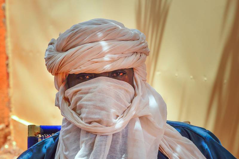 Boubacar Moussa, a former member of ISIS, poses for a photograph in Niamey, Niger. AP