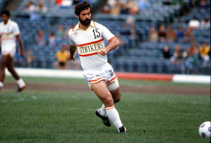 UNSPECIFIED - CIRCA 1979: Gerd Mueller #15 of the Fort Lauderdale Strikers in action during an NASL Soccer game circa 1979. Mueller played for the Strikers from 1979-81. (Photo by Focus on Sport/Getty Images) 