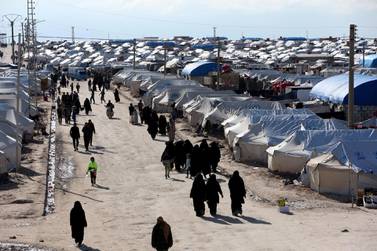 Al Hol camp in Syria's Hassakeh governorate, which holds nearly 65,000 people displaced by the country's civil war. Reuters