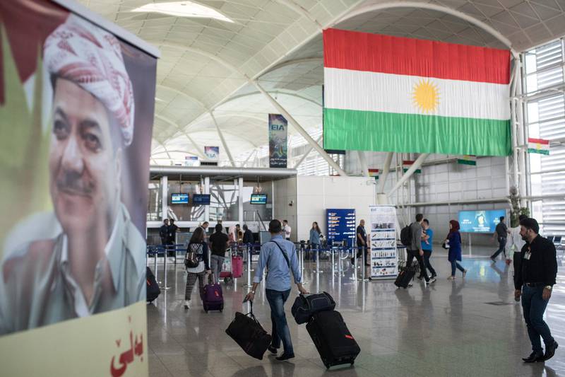 ERBIL, IRAQ - SEPTEMBER 27: People are seen inside Erbil International Airport on September 27, 2017 in Erbil, Iraq.
In reaction to Kurdish leaders holding the September 25th independence referendum, Iraq's Prime Minister has given the countries Kurdish region 72 hours  to surrender control of it's two international airports.  (Photo by Chris McGrath/Getty Images)
