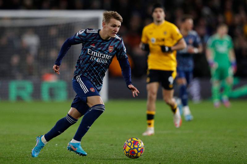 Martin Odegaard - 6: Seems to bounce off challenges when in possession but was very unhappy with one Saiss tackle in first half that left him in agony. Nice distribution but not the Norwegian’s most influential game. AFP