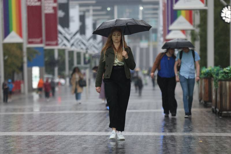 Wembley Way, north-west London, in August. Heavy rain is expected over the next few days. PA