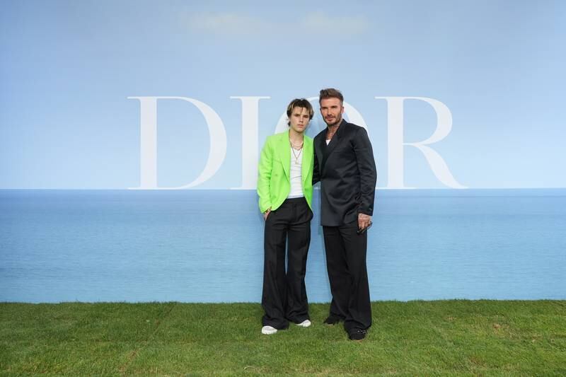 Cruz and David Beckham. Getty Images