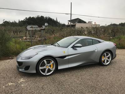 The Ferrari Portofino near Monopoli, Puglia, Italy. Adam Workman / The National