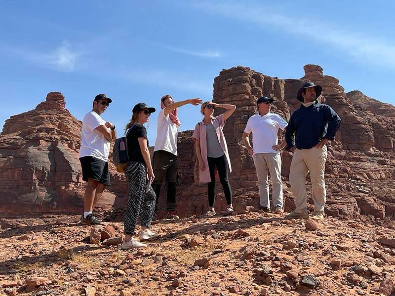 French ambassador to Saudi Arabia, Ludovic Pouille, visited the historic Dadan site in AlUla, in the north-west region. All photos: Ludovic Pouille