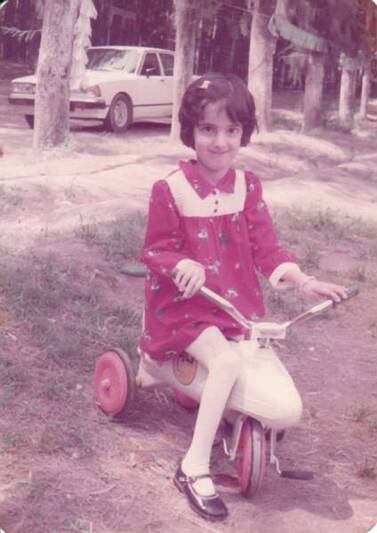 In my childhood, writes Raya Al Jadir, “I never used a wheelchair, I was always on my tricycle”. Courtesy of Raya Al Jadir