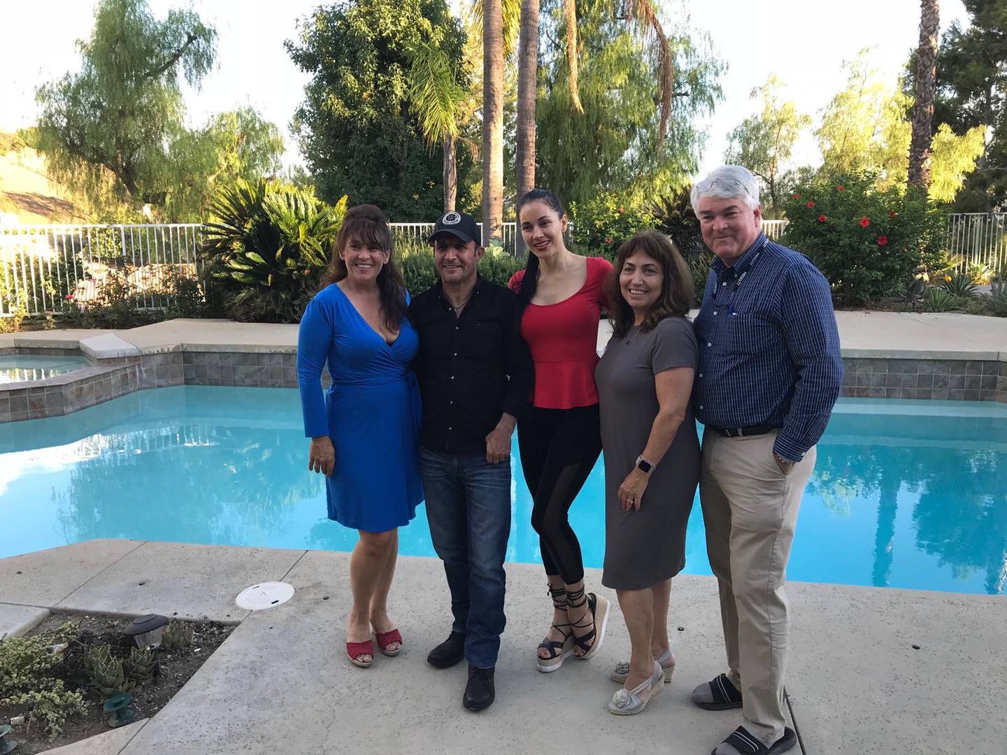 Destito, Sarikaya, actress Fanny Torres, and the Turkish couple who owned the California house used for pick-up shots. Erik Spurgin