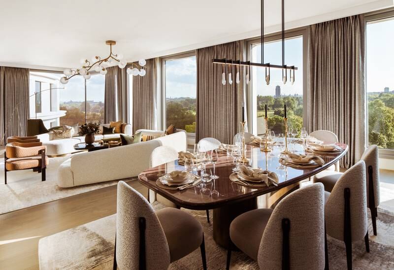 All residences benefit from panoramic views across Hyde Park