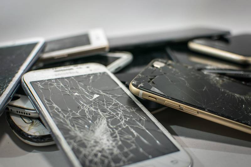 Broken phones. Getty Images