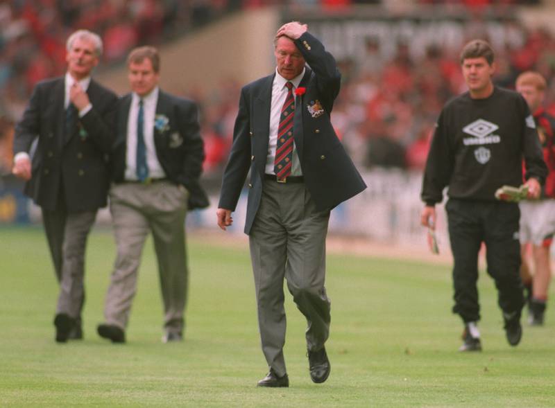 Alex Ferguson's Manchester United finished the 1994-95 season as runners-up with 88 points. Allsport