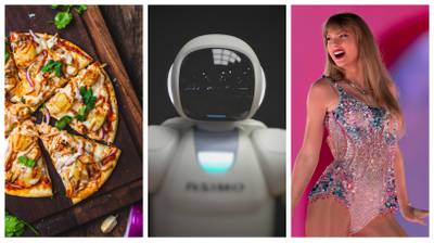 We sought AI's opinions on pineapple on pizza, Taylor Swift songs and more. Photo: Unsplash; AP
