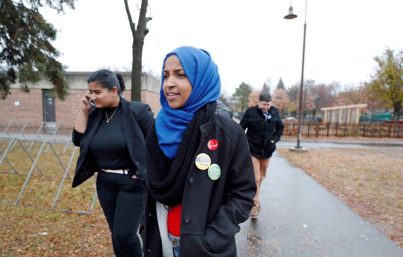 Democratic congressional candidate Ilhan Omar is seen after voting during midterm election in Minneapolis, Minnesota, U.S. November 6, 2018. REUTERS/Eric Miller