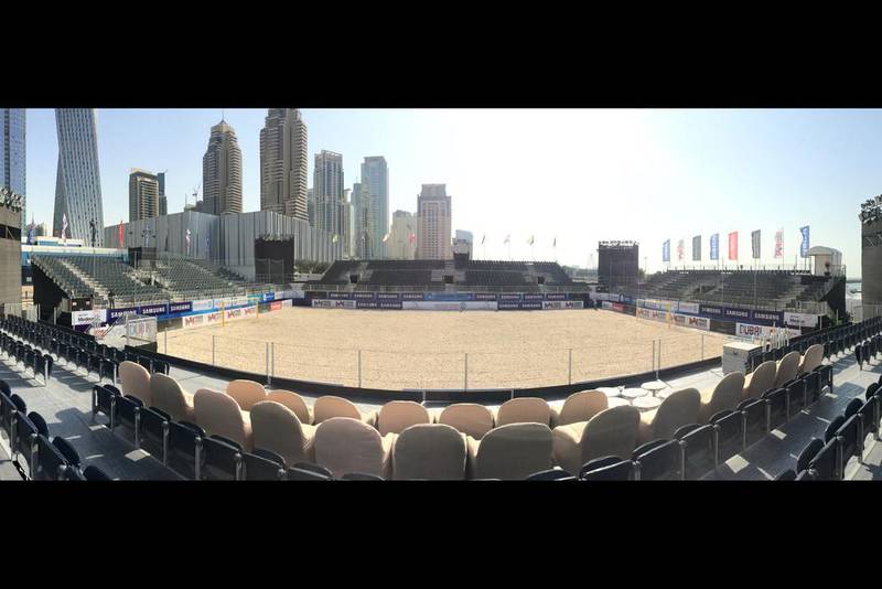 See The Set Up At Dubai Marina For Beach Soccer Intercontinental Cup In Pictures 5911