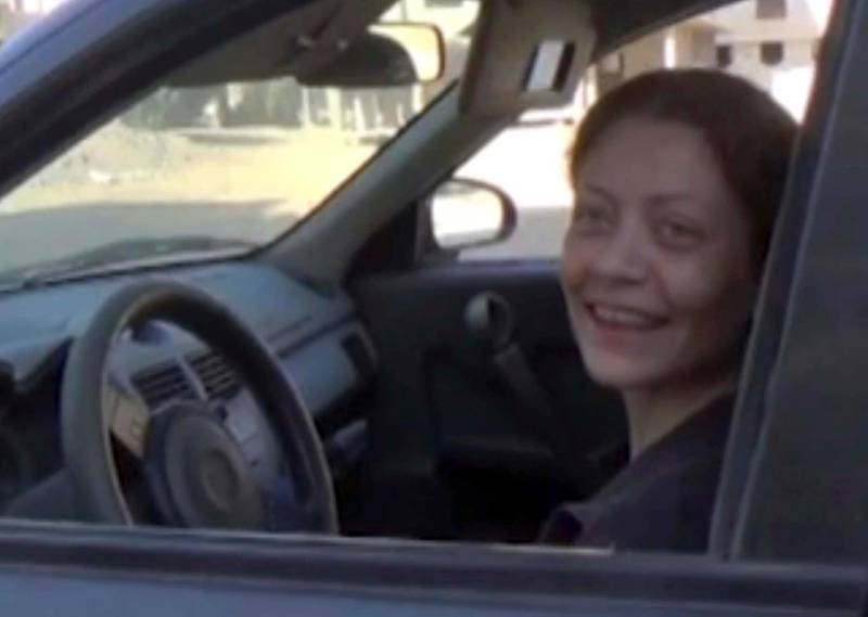 This undated frame grab from video, shows Syrian activist Razan Zaitouneh as she sits inside a car, in Syria. The fate of activist Razan Zaitouneh is one of the longest-running mysteries of Syria's civil war. There's been no sign of life, no proof of death since gunmen abducted her and three of her colleagues from her offices in the rebel-held town of Douma in 2013 -- but clues have emerged that may bring answers. (AP Photo)