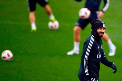 Real Madrid's French forward Karim Benzema. AFP