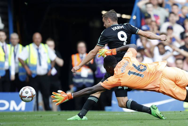 Jamie Vardy – 5. Leicester’s number nine was through on goal in the first half, but could only slot the ball wide of the post. He was later denied an equaliser in the closing minutes. AP