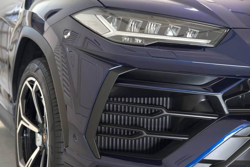 DUBAI, UNITED ARAB EMIRATES. 22 JANUARY 2018. The new Lamborghini Urus SUV at the Lamborghini showroom on Sheikh Zayed Rd. (Photo: Antonie Robertson/The National) Journalist: Adam Workman. Section: Motoring.