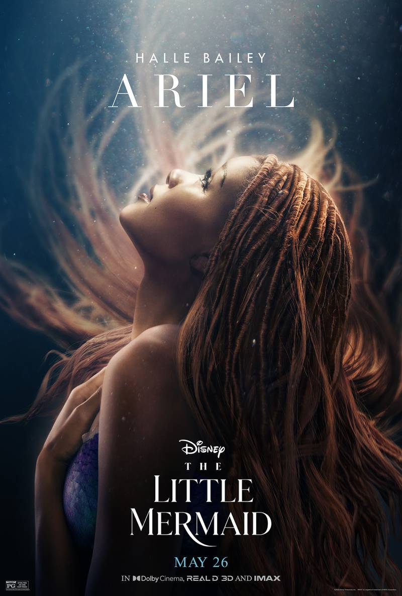 Disney has released character posters for its live-action remake of The Little Mermaid, in which Halle Bailey stars as Ariel. All photos: Disney