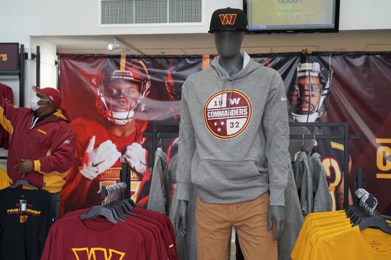 A mannequin shows of the team's new logo and name in the gift shop. Willy Lowry / The National.