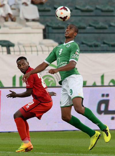 Edgar Bruno scored 15 goals for Al Shabab last season but had a troubled second half with two red cards, seven yellows and few goals. Afsal Sham / Al Ittihad